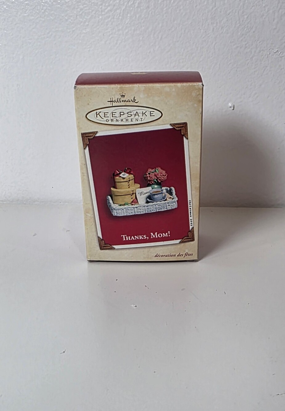 🎄 2002 Hallmark Keepsake Thanks Mom Tree Clip  Christmas Ornament